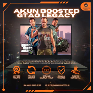 (GARANSI) Akun GTA 5 Online Money Legacy PC Grand Theft Auto V Game PC Cash Rank Unlock GTA V Steam Epic Rockstar