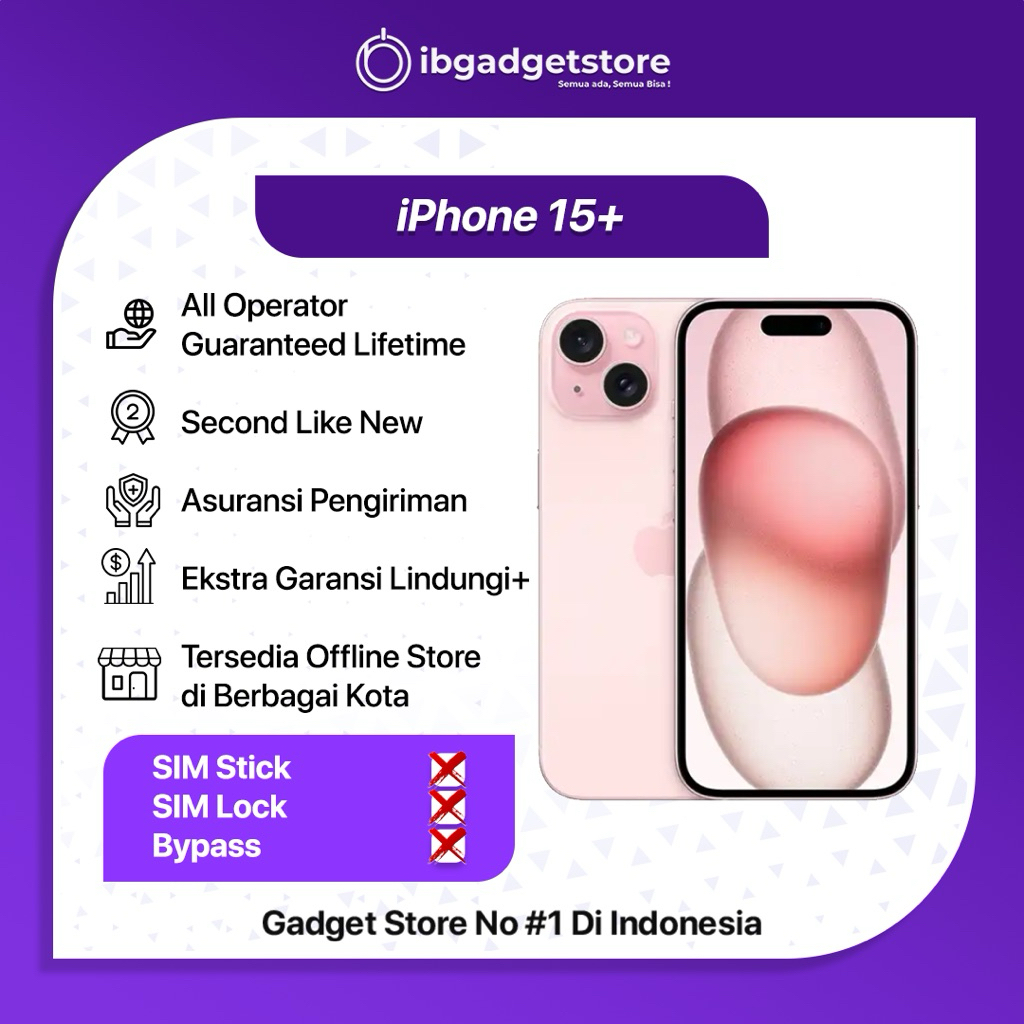Jual Ip 15 Plus 128GB/256GB Secondhand Like New Bergaransi | Shopee ...
