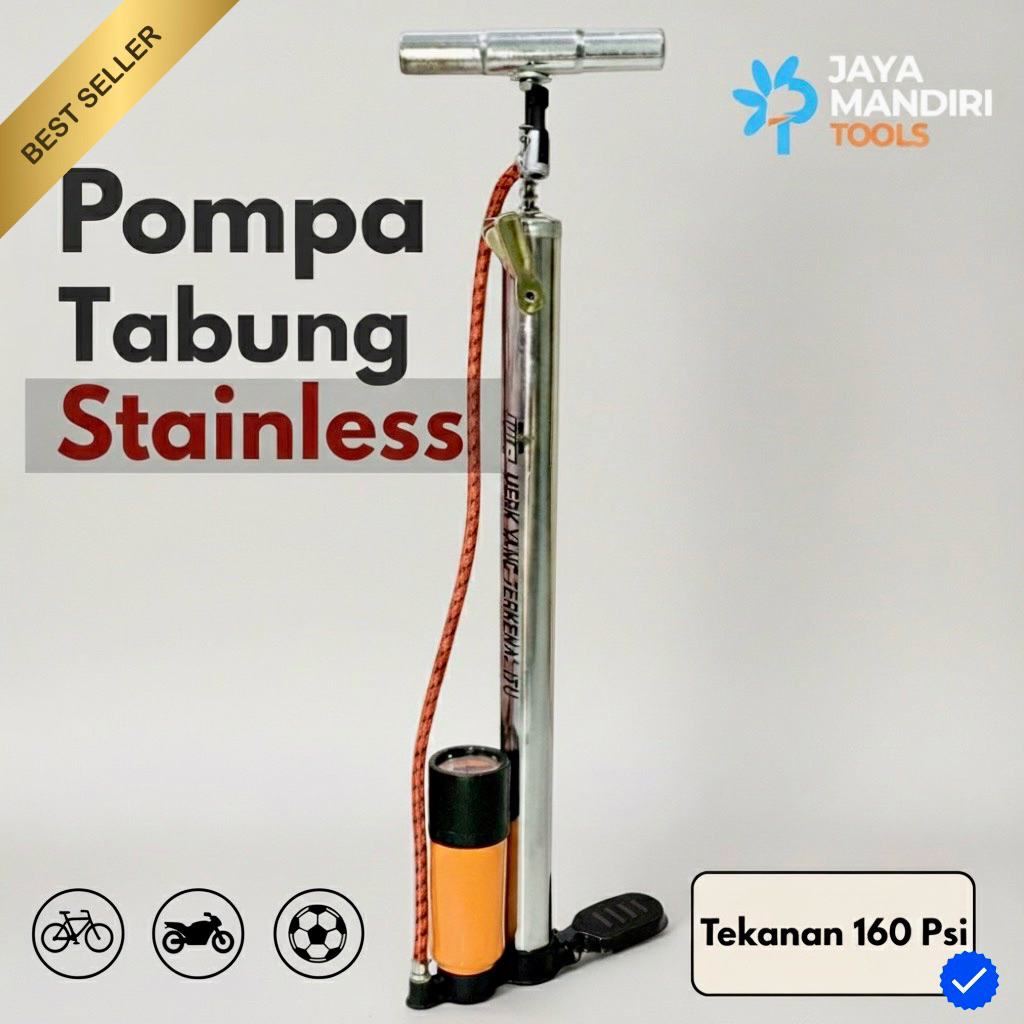 Jual Pompa Ban Stainless / Pompa Besi Model Tabung / Pompa Ban Tabung ...