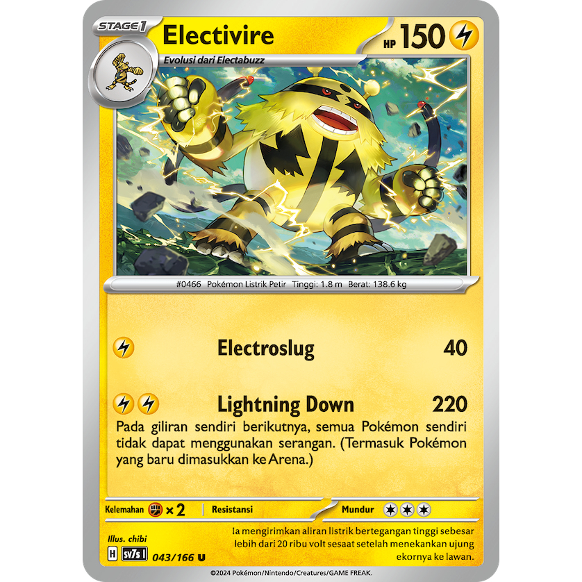Jual Electivire U sv7s 043/166 - Bimbingan Rasi - POKEMON TCG INDONESIA ...