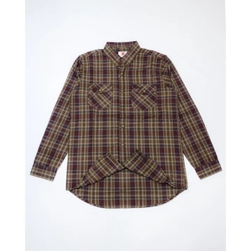 OXEDA Kemeja Flanel Pria Kerah Lipat Kantong Double Praktis Elegan Bahan Flanel Tiar Oxe Goods