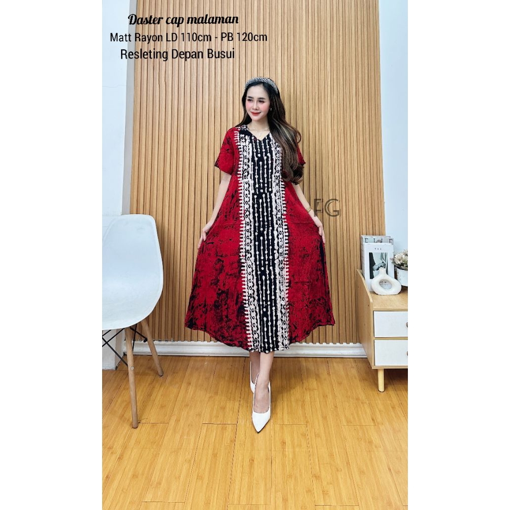 Daster Bahan Twill Rayon Super Lengan 9