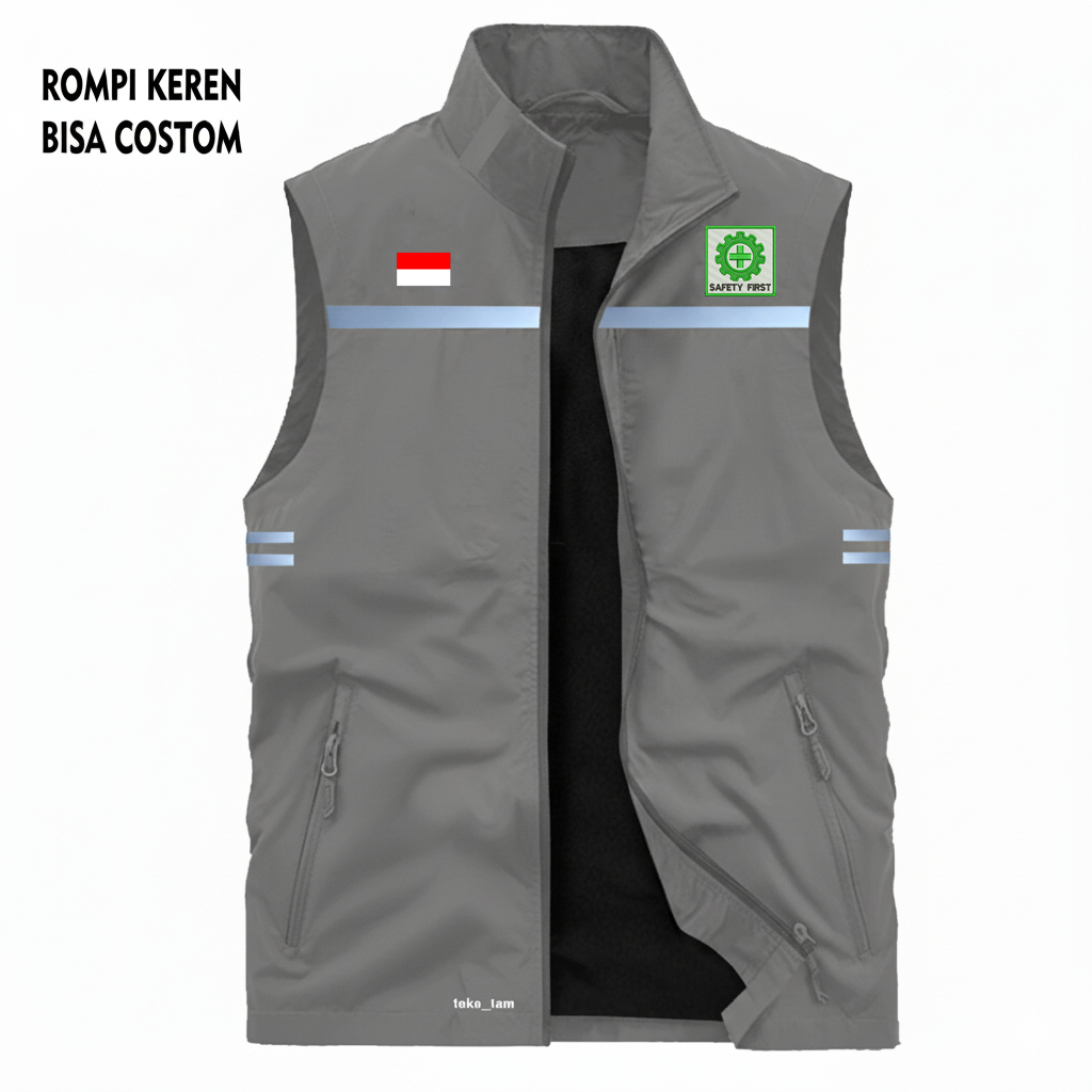 Jual Rompi Tactic Sablon logo K3 keselamatan kerja Keren Custom Rompi ...