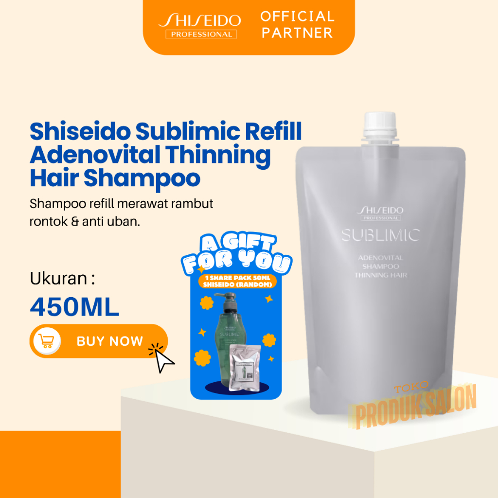 SHISEIDO PROFESSIONAL REFILL Adenovital Sublimic Shampoo 450ml