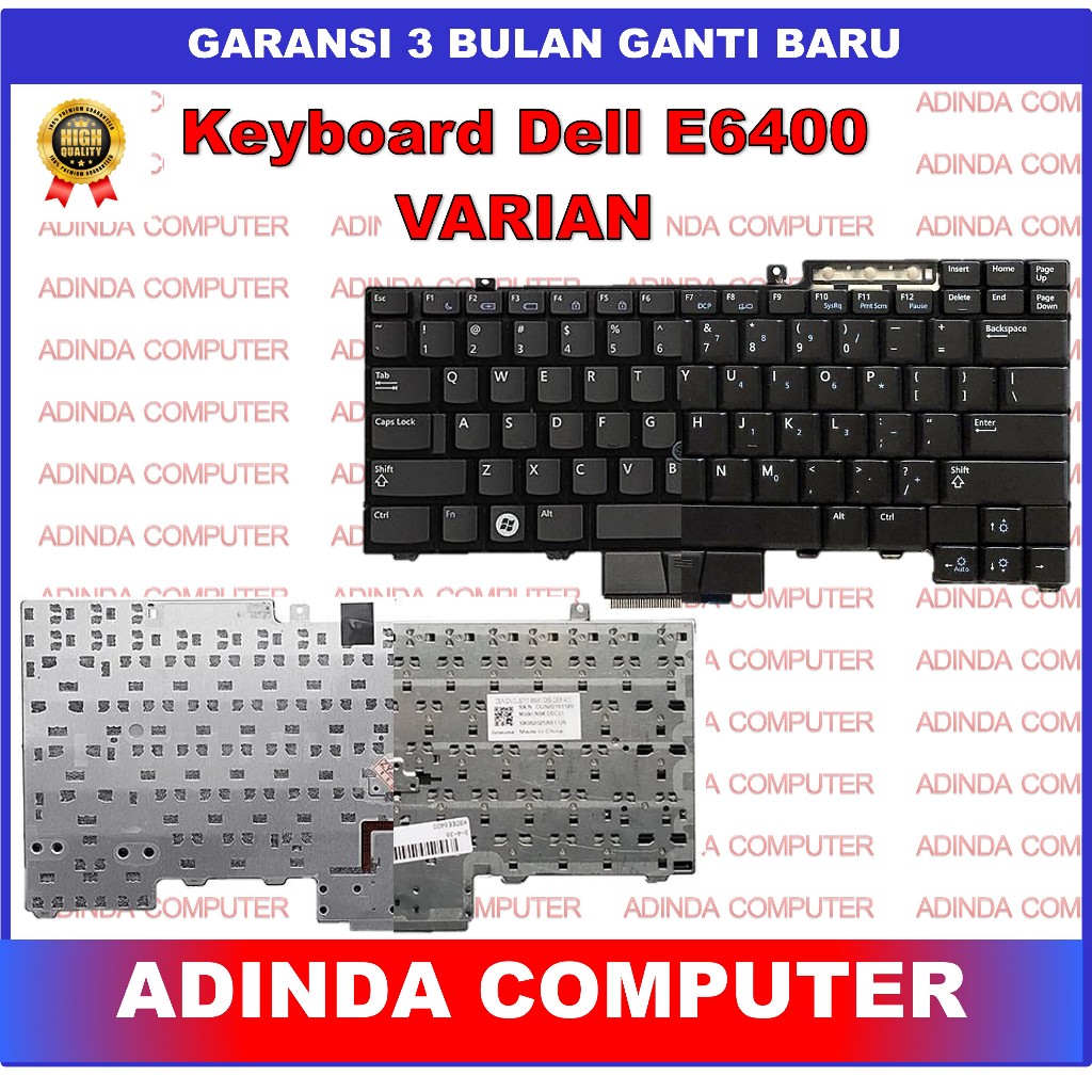 Jual Keyboard Dell Latitude E6400 E5410 E5510 E6410 E6500 E6510 E5400 ...
