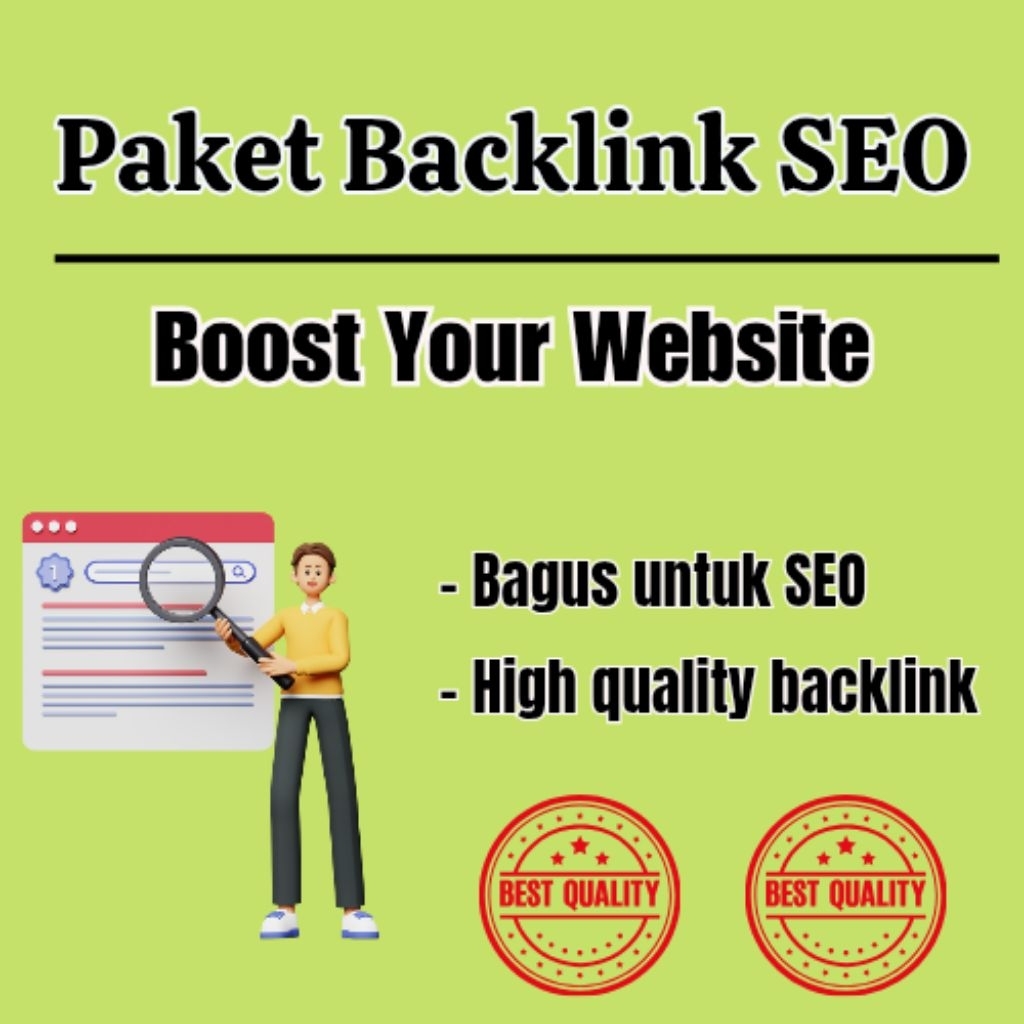 Backlink Website Up Rank SEO Paket