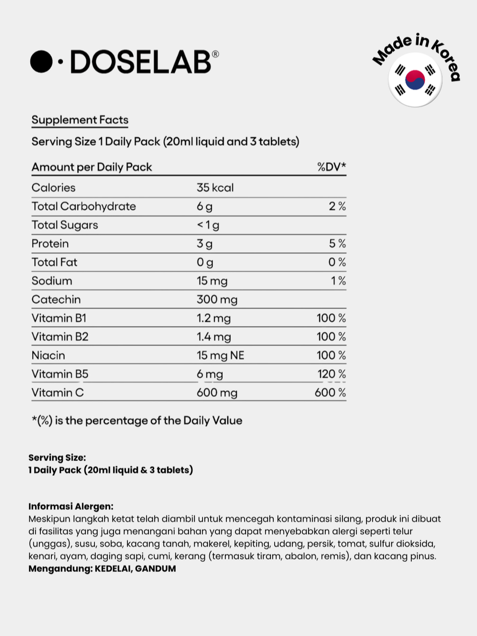 Jual Suplemen Vitamin Korea Kesehatan Daya Tubuh Doselab ATP AM 10 Days ...
