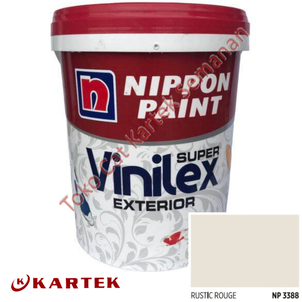 Jual Nippon Paint Vinilex Super Exterior RUSTIC ROUGE NP 3388 Cat ...