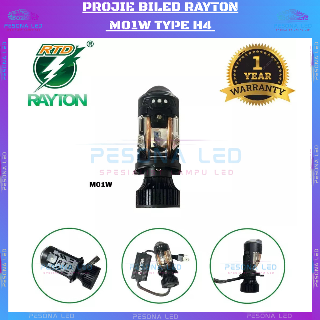 Jual RTD Rayton Lampu Proji Biled / Lampu Utama / Lampu Depan Motor LED ...