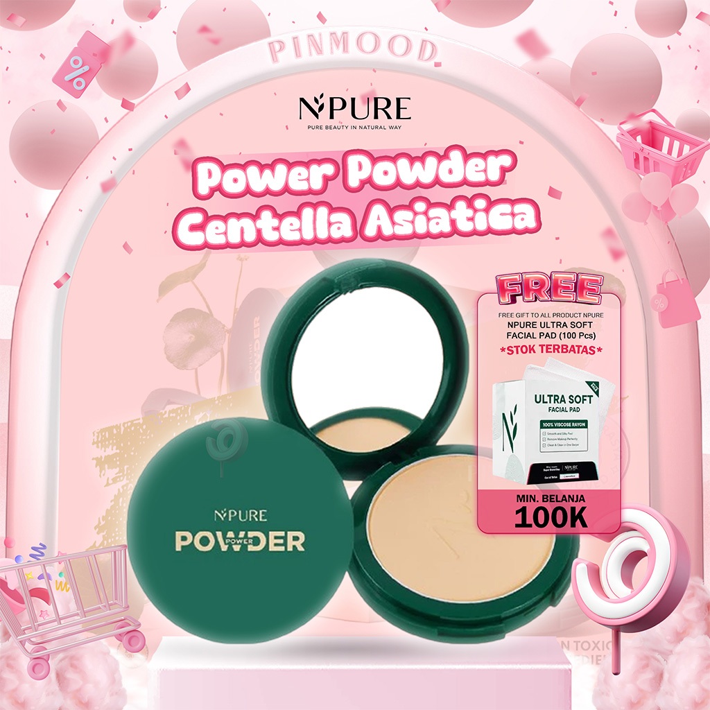 Jual NPURE - POWER POWDER CENTELLA ASIATICA ( 10 g ) - Bedak Padat Acne ...