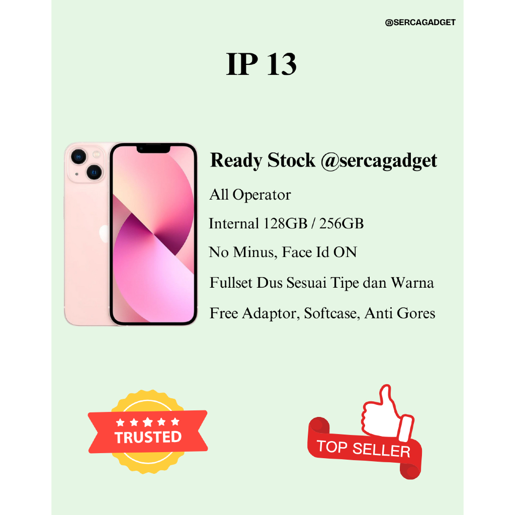 Jual IP 13 128GB/256GB - SINYAL ON ALL OPERATOR | Shopee Indonesia