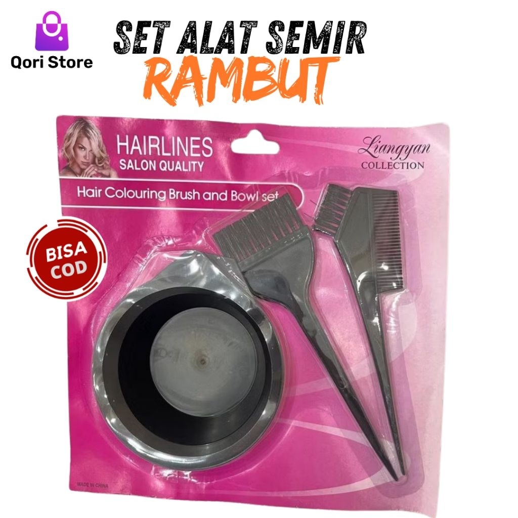 Jual Qori Store - Set Alat Semir Rambut / Alat Semir Rambut / Kuas ...