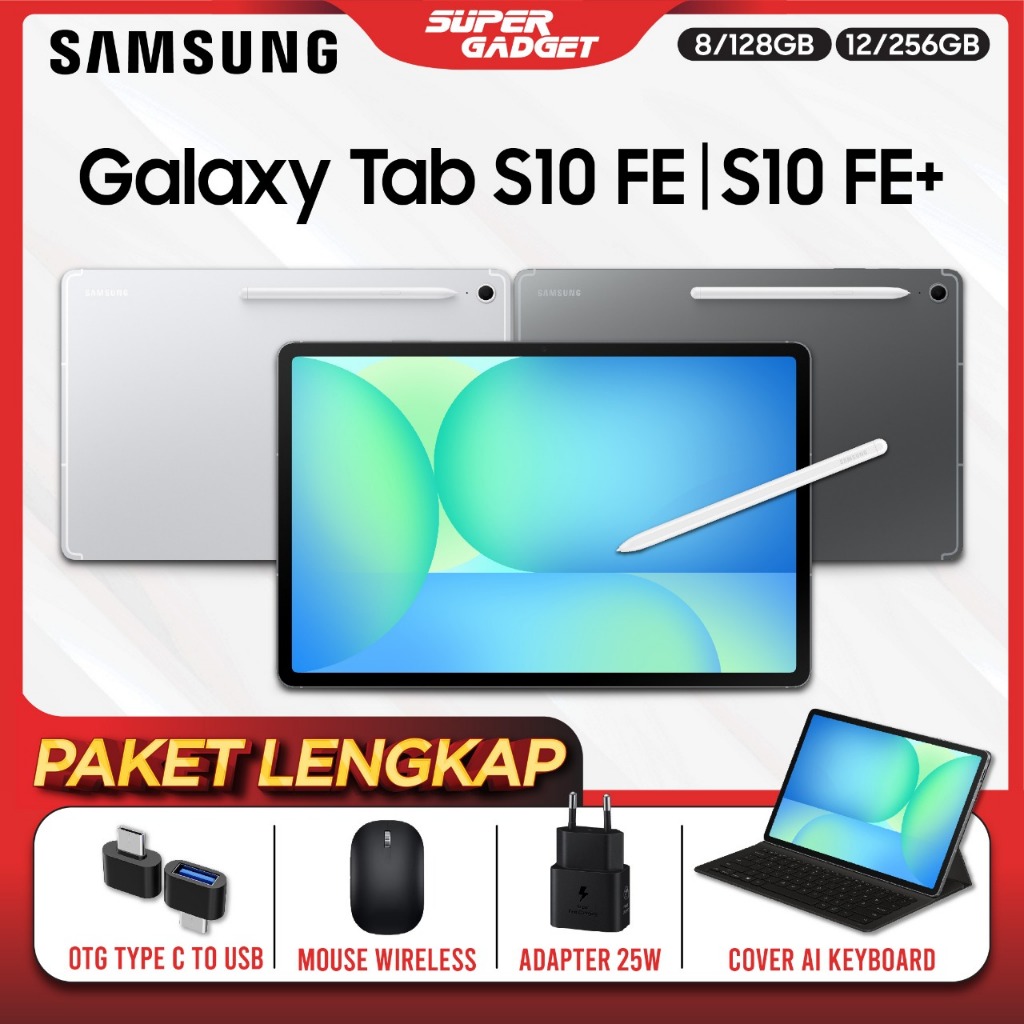 Samsung Galaxy Tab S10 Fe S10 Fe+ Wifi 5G 8/128 12/256 GB Tablet 13 inch 10  inch