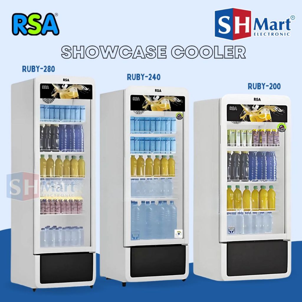 Jual SHOWCASE RSA 3 RAK RUBY200 / 4 RAK RUBY240 / 5 RAK RUBY280 KULKAS ...