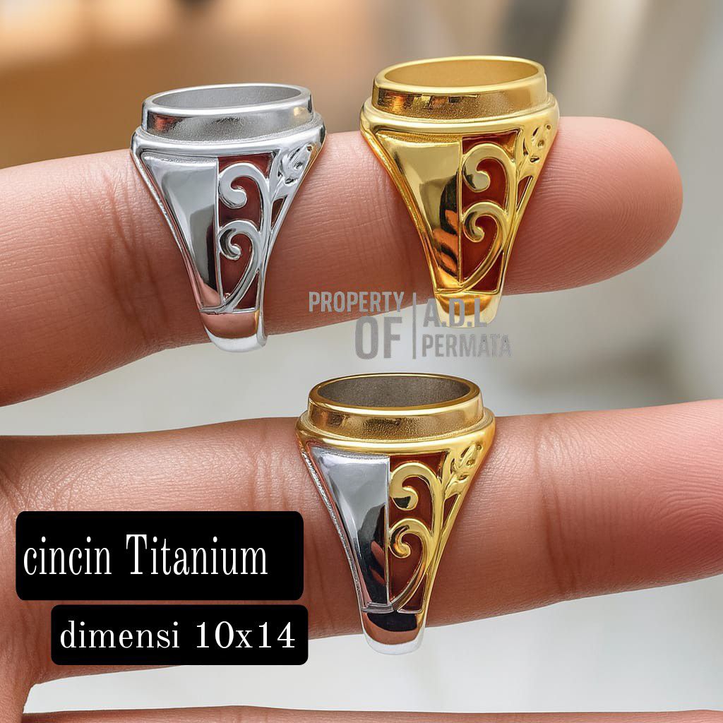 Jual CINCIN RING EMBAN TITANIUM DIMENSI 10X14 | Shopee Indonesia