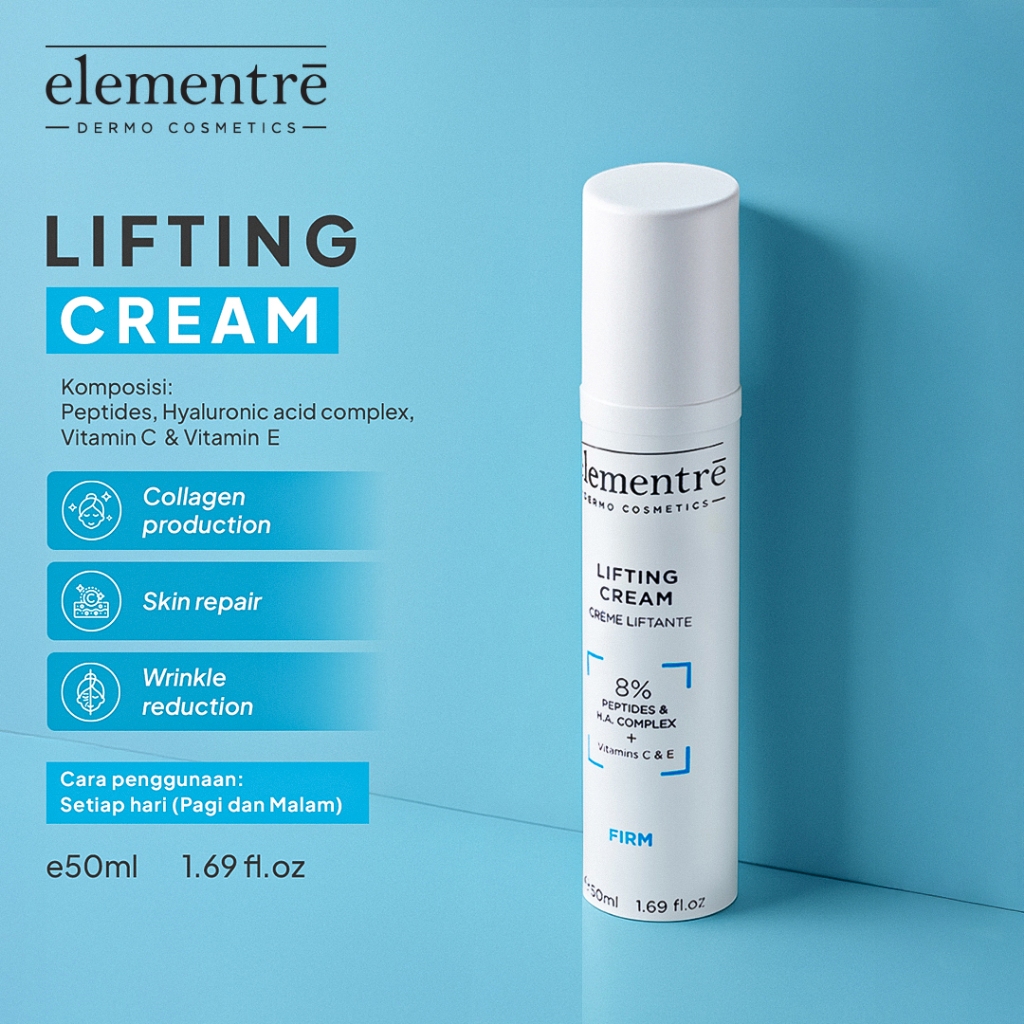 Jual Elementre Lifting Cream - 8% Peptides & Hyaluronic Acid untuk ...