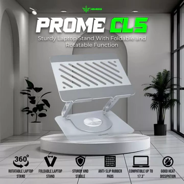NYK Nemesis PROME CL5 Stand Laptop Ergonomic Rotate 360 Full Aluminium