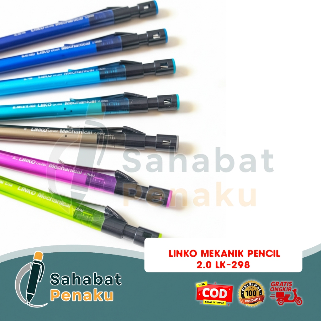 Jual MEKANIK PENSIL 2.0MM (12pcs) GROSIR LK-298 PENSIL MEKANIK LINKO ...