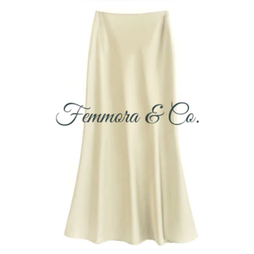 Rok Satin Silk Premium Maxi A Line Satin Skirt Rok Satin Duyung Panjang Rok Size S XXXL