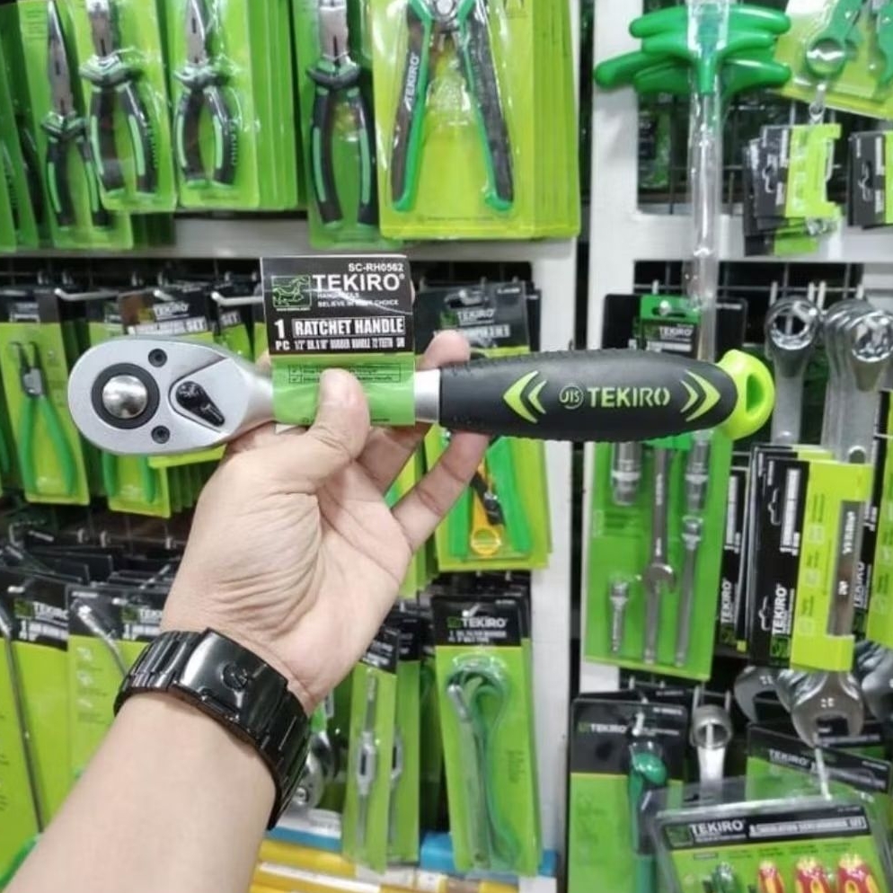 Jual TEKIRO RATCHET HANDLE (GAGANG KARET) ( PILIH UKURAN ) 100% ...