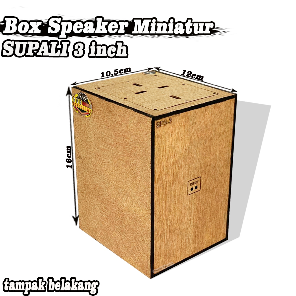 Jual Box Speaker Miniatur SUPALI 3 INCH | Shopee Indonesia