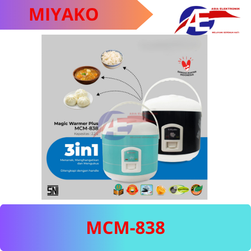 Jual Rice Cooker Miyako MCM-838 | Rice Cooker Analog | Shopee Indonesia
