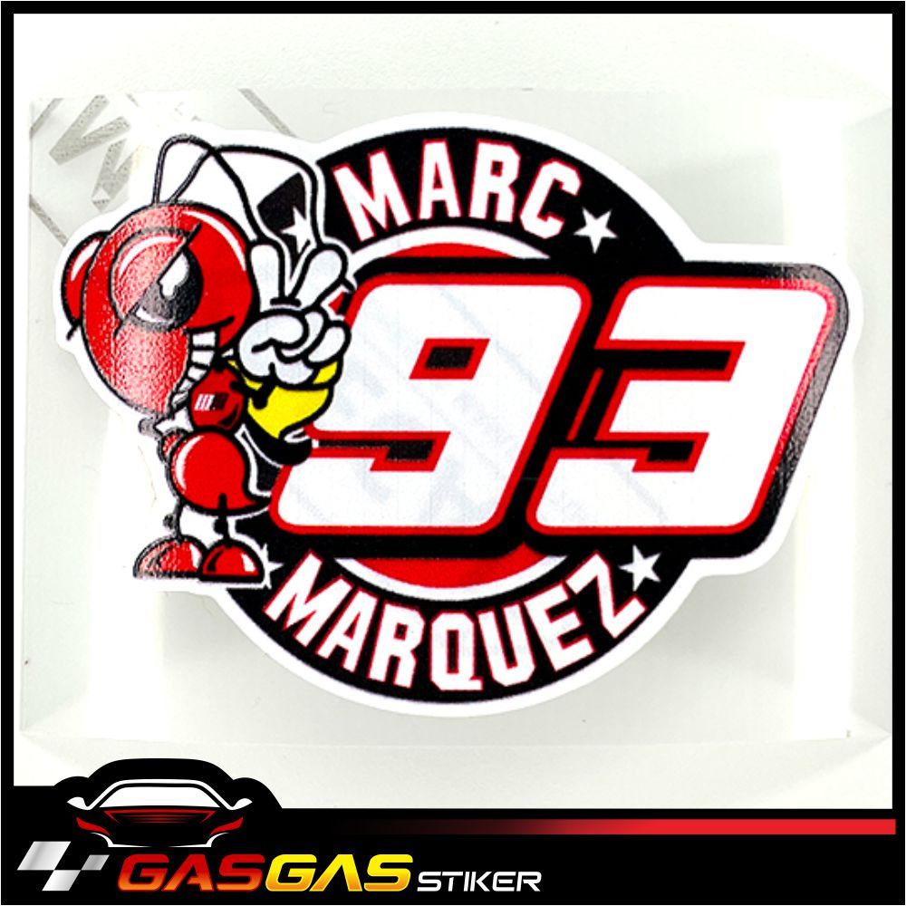 Jual Stiker MASKOT MARC MARQUEZ 93 | Sticker Racing | Sticker Sponsor ...