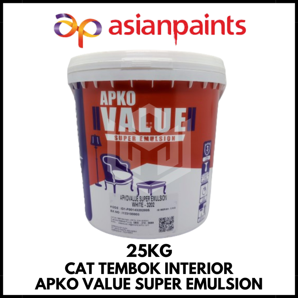 Jual Asian Paints Apko Value Super Emulsion Pail 25 Kg | Shopee Indonesia