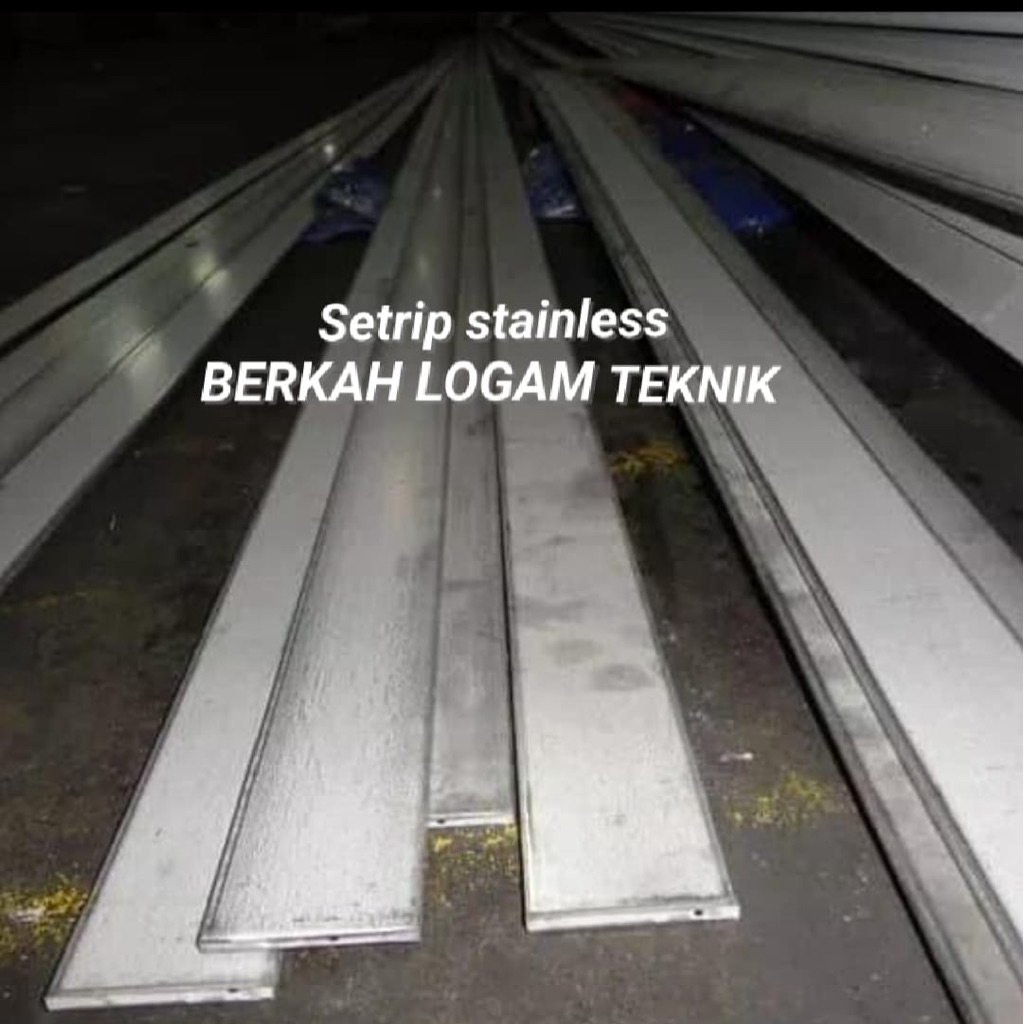Jual plat setrip stainless 304 tebal 5mm x 50mm x 800mm | Shopee Indonesia