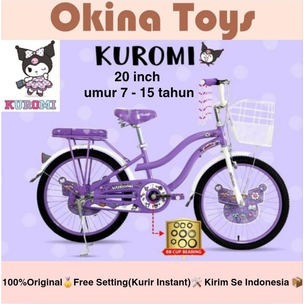 Jual (INSTANT /Cargo) Sepeda Mini 20 inch Ukuran 20 inch Mortein Kuromi ...
