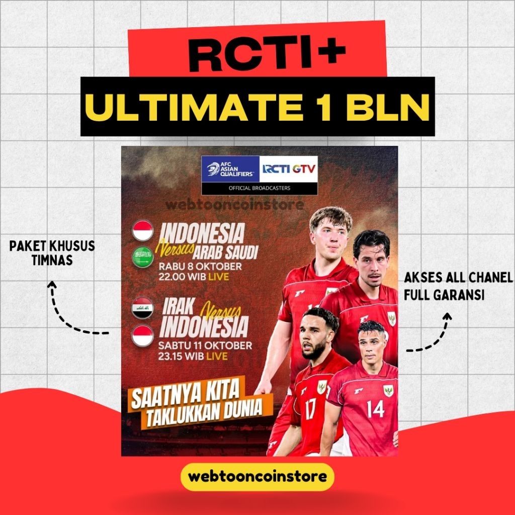 Jual RCTI PLUS ULTIMATE TIMNAS | Shopee Indonesia