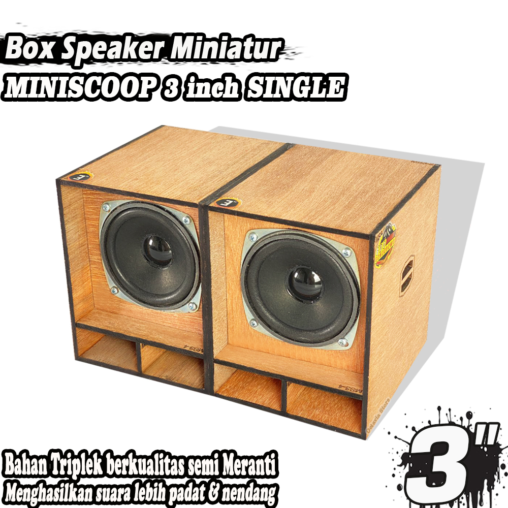 Jual Box Speaker Miniatur Miniscoop 3inch | Shopee Indonesia