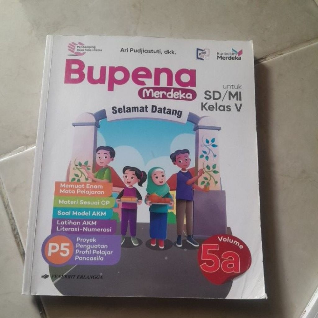 Jual BUKU BUPENA MERDEKA UNTUK SD KELAS V/5 VOLUME 5A KURIKULUM MERDEKA ...