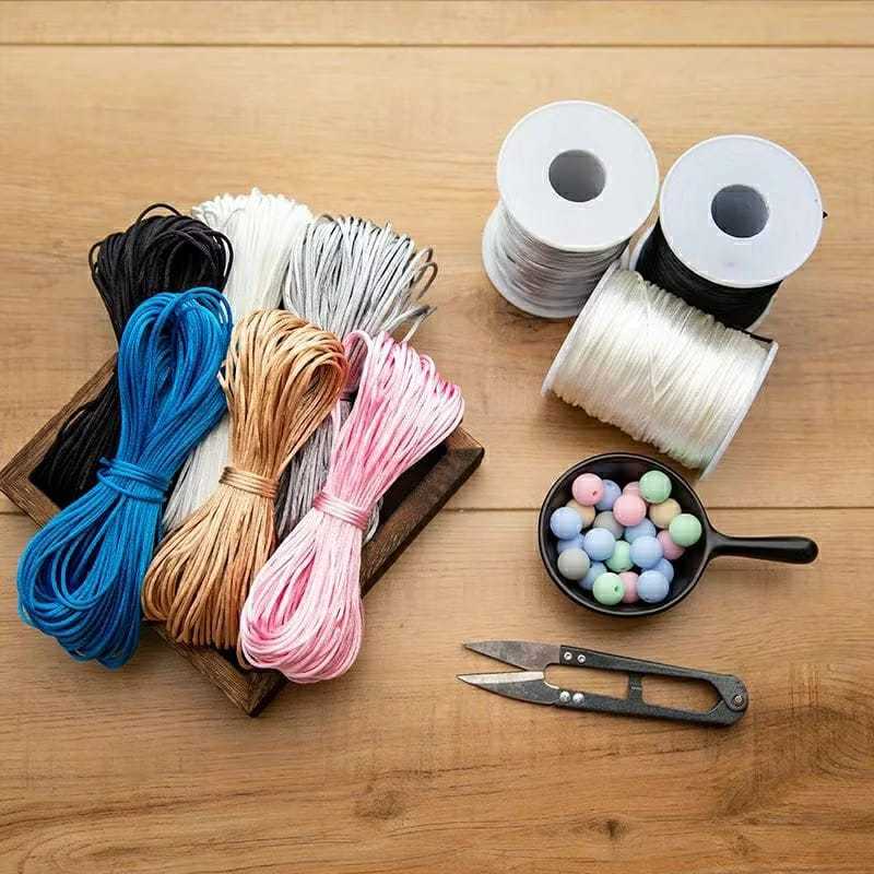 Jual Tali Satin untuk Gelang kancing Kilap tali simpul china size 1mm ...