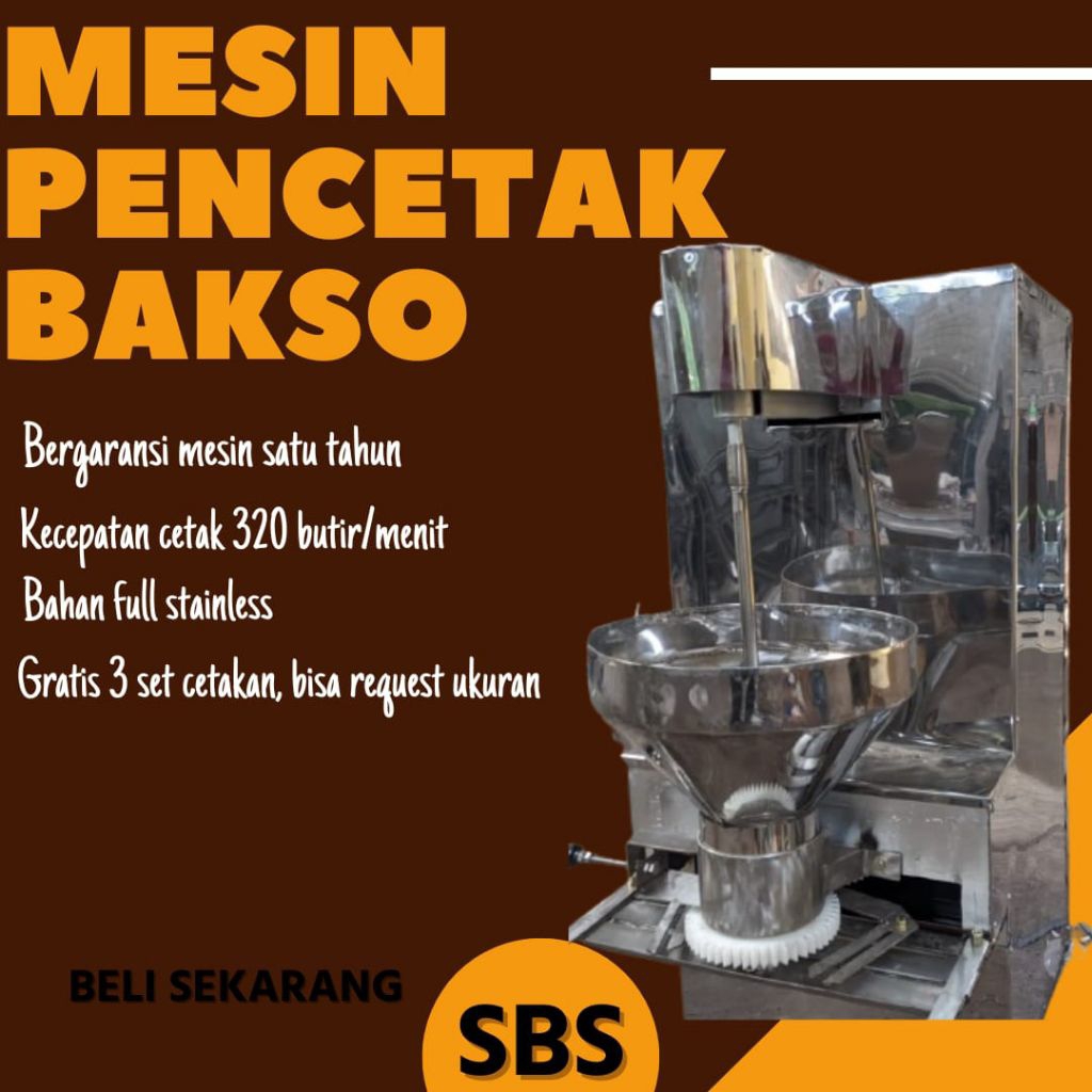 Jual Mesin Pencetak Bakso/Pentol (Langs…