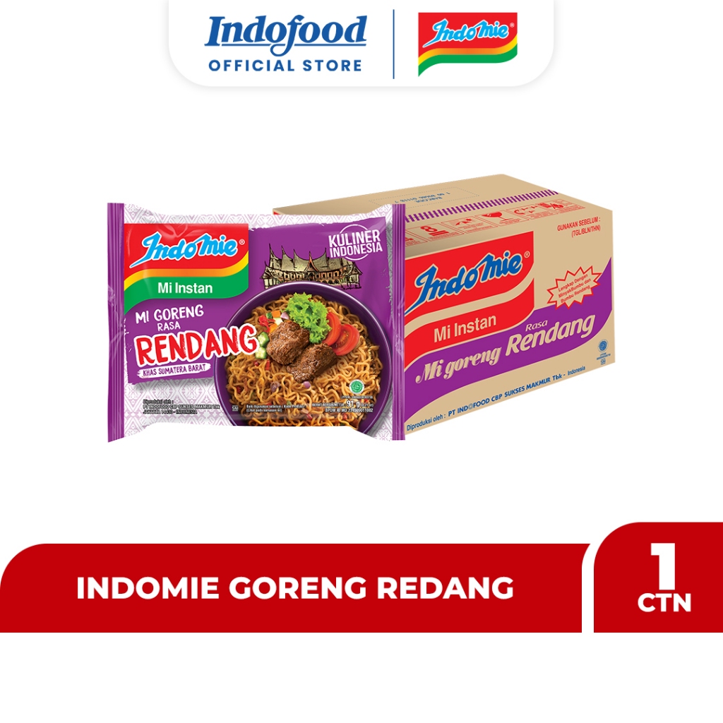 Jual CTN - Indomie Goreng Rendang 91 Gr | Shopee Indonesia
