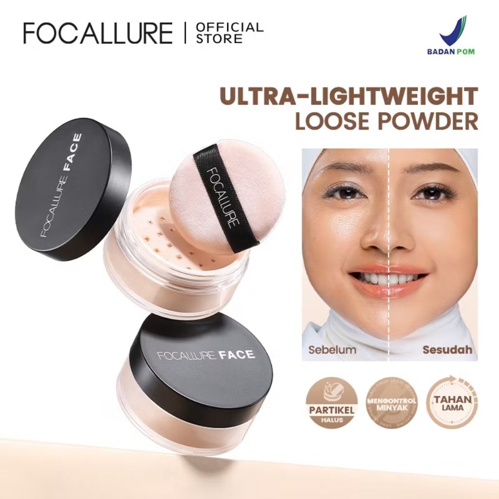 Jual [READY] FOCALLURE Super Fine Loose Powder - Loose Setting Powder 3 ...