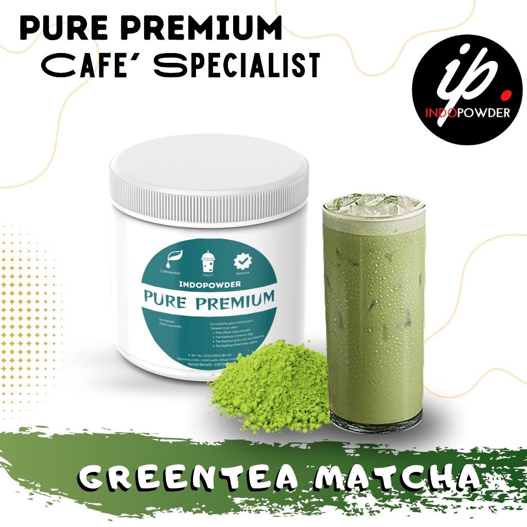 Jual Indopowder - Bubuk GREEN TEA MATCHA PURE PREMIUM Untuk Cafe ...