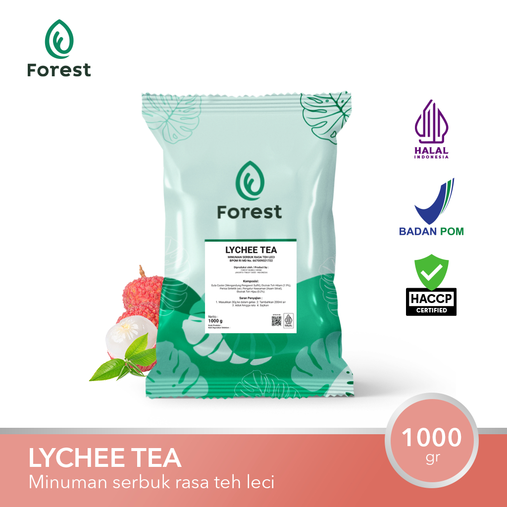 Jual Bubuk Minuman Teh LYCHEE TEA Powder 1000 gr - FOREST | Shopee ...