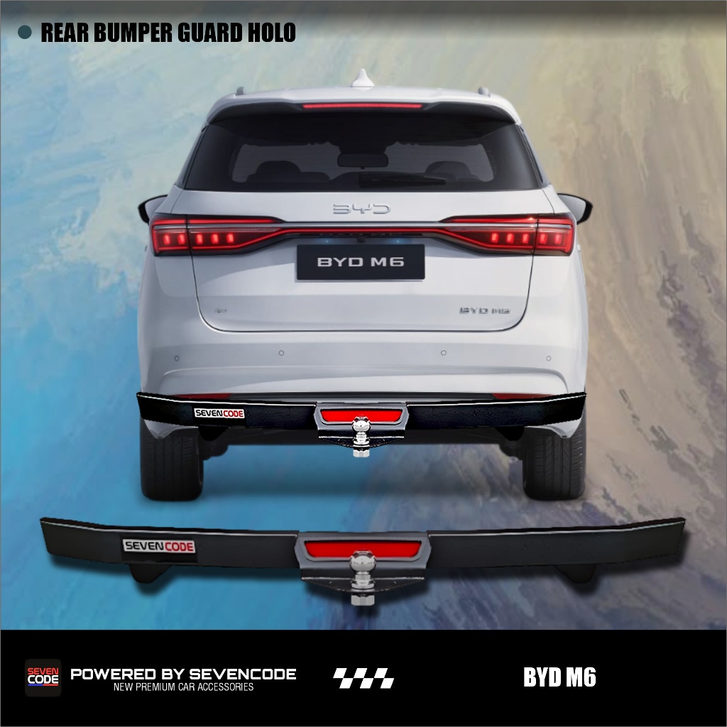 Jual SEVENCODE - REAR BUMPER GUARD HOLO WITH LAMP TOWING PENGAMAN ...