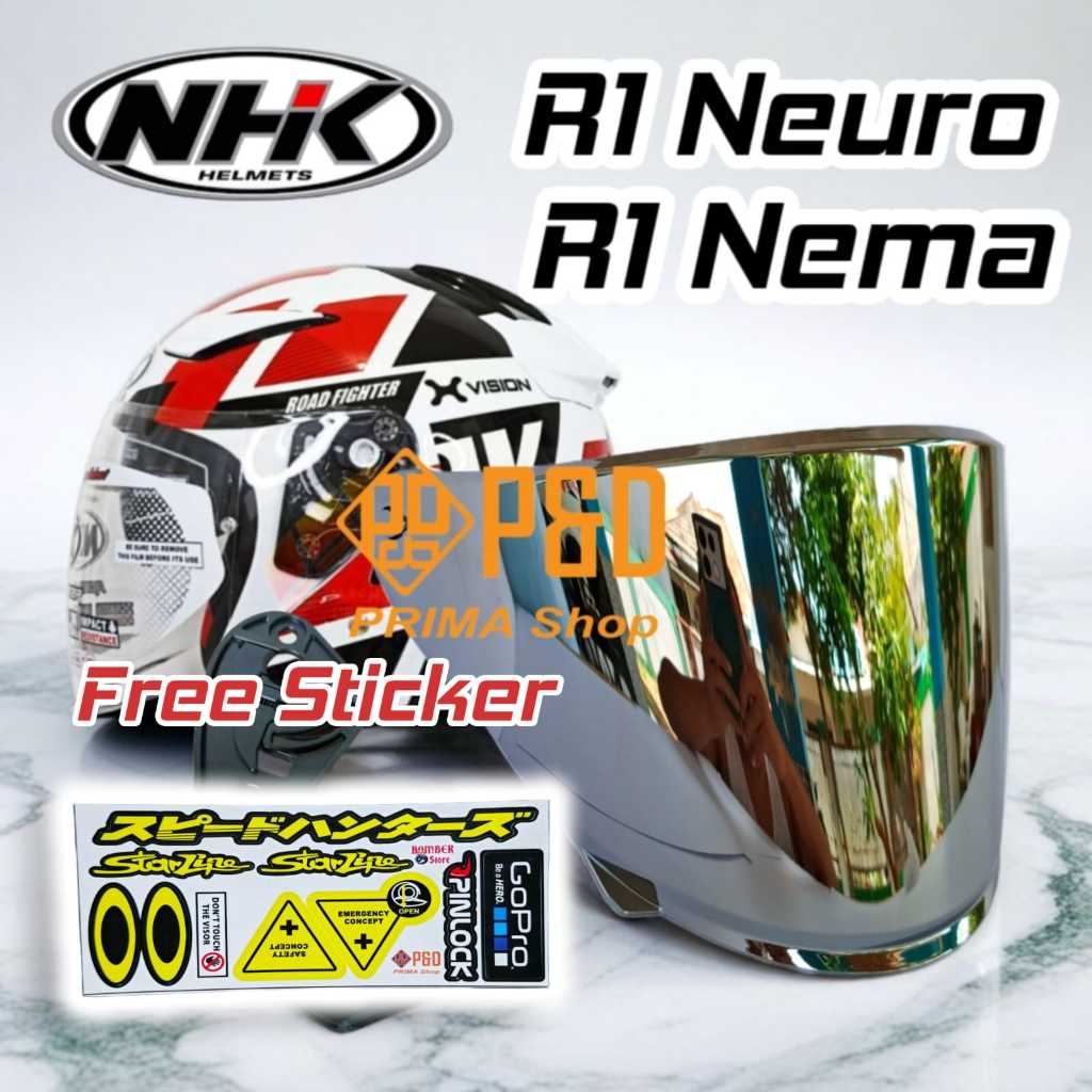 Jual Kaca Visor Helm NHK R1 Neuro dan NHK R1 Nema Clear Iridium By ...