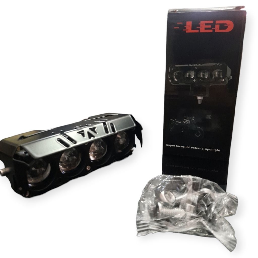Jual LED LASER GUN SQL 4 MATA LAMPU SOROT MOTOR MOBIL TRUCK FUSO AVANZA ...