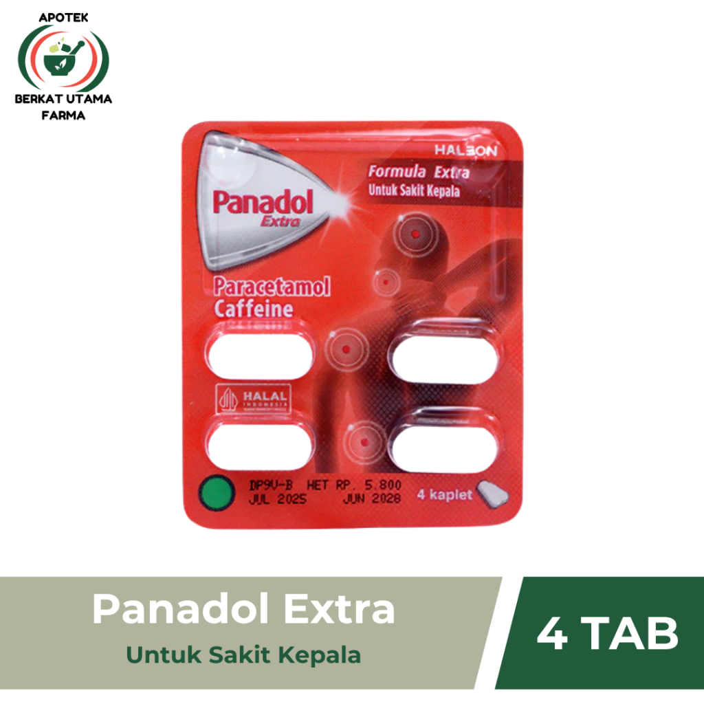 Jual Panadol Extra 4 Tablet - Meredakan Sakit Kepala dan Sakit Gigi ...