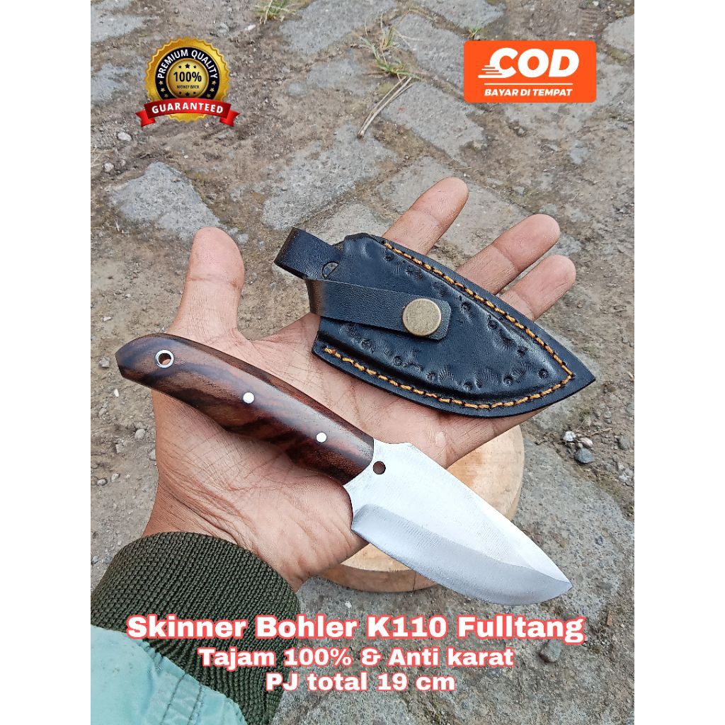 Jual Bohler K110 Fulltang Siap Pakai / Skinner / Pisau Daging / Pisau ...