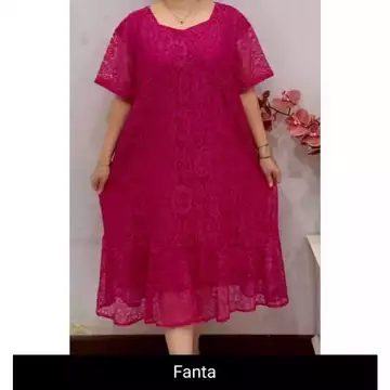 Dress Brukat Lace Kecil Jumbo Adem Ld 94 120 Cm