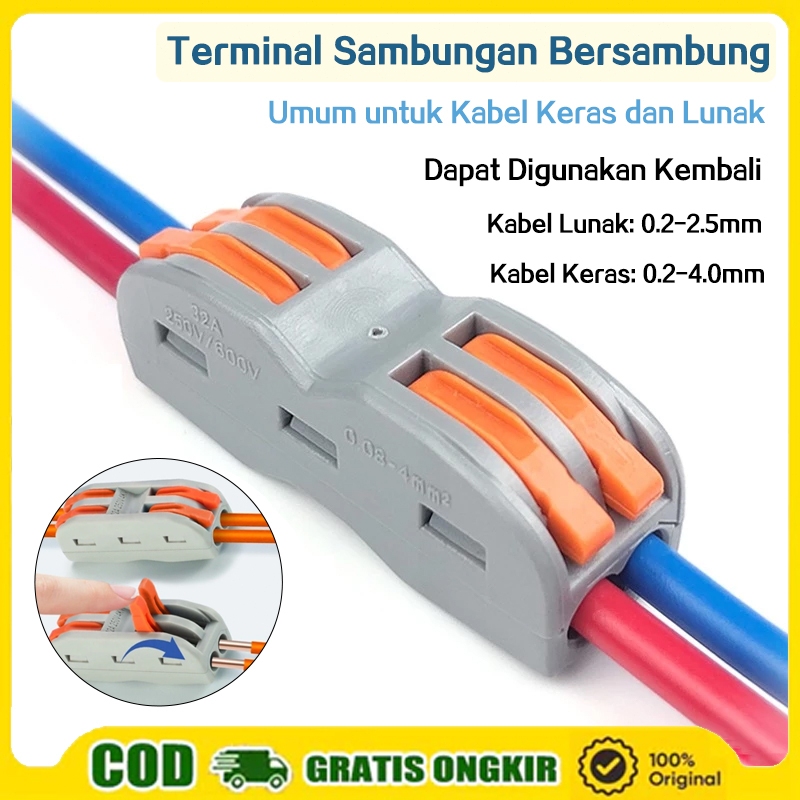 Jual Terminal Listrik 20 PCS - Sambung Cepat Compact dan Dapat ...