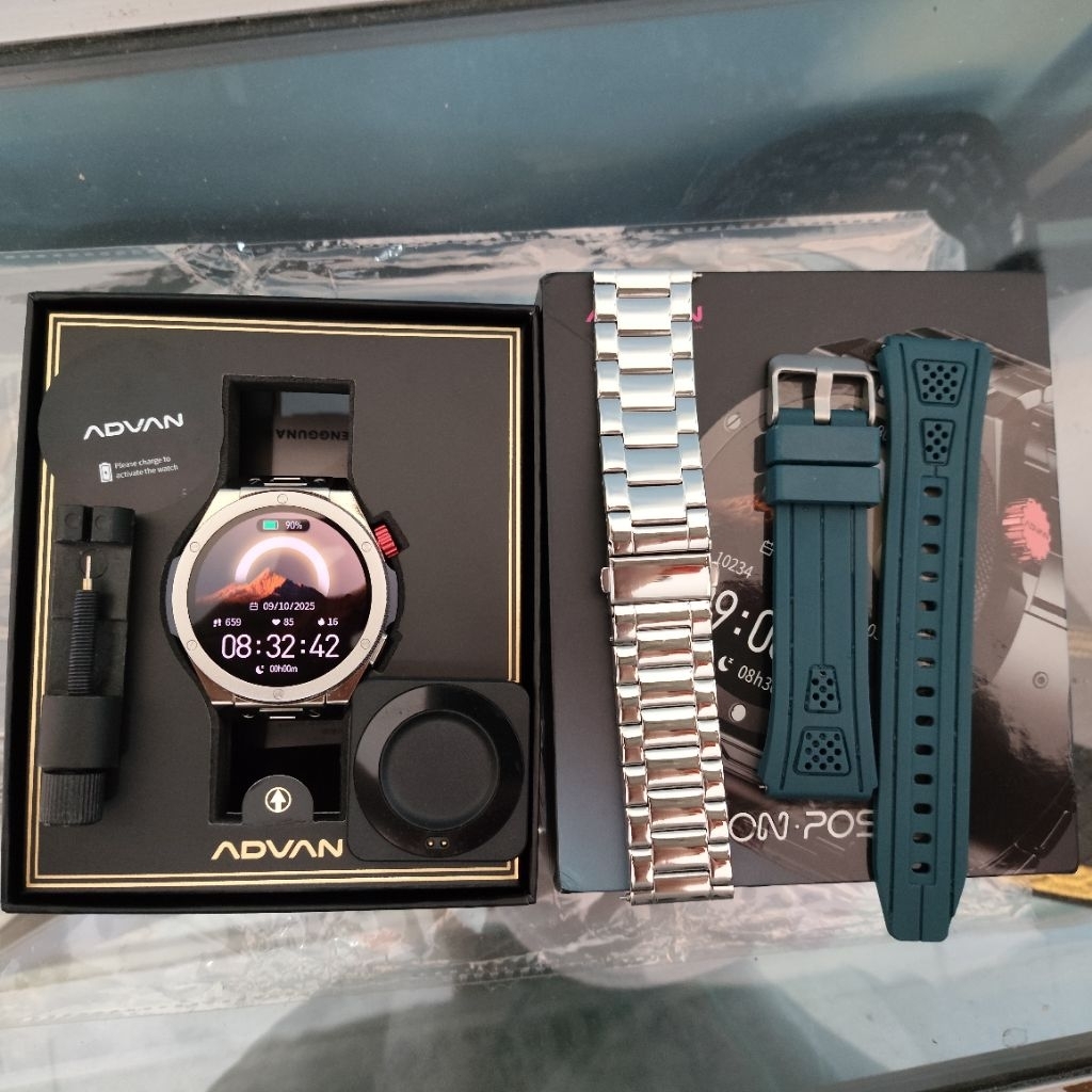 Jual ADVAN SMARTWATCH ON POSH GPS SMART AI ASSISTANT AMOLED 1.43 ...
