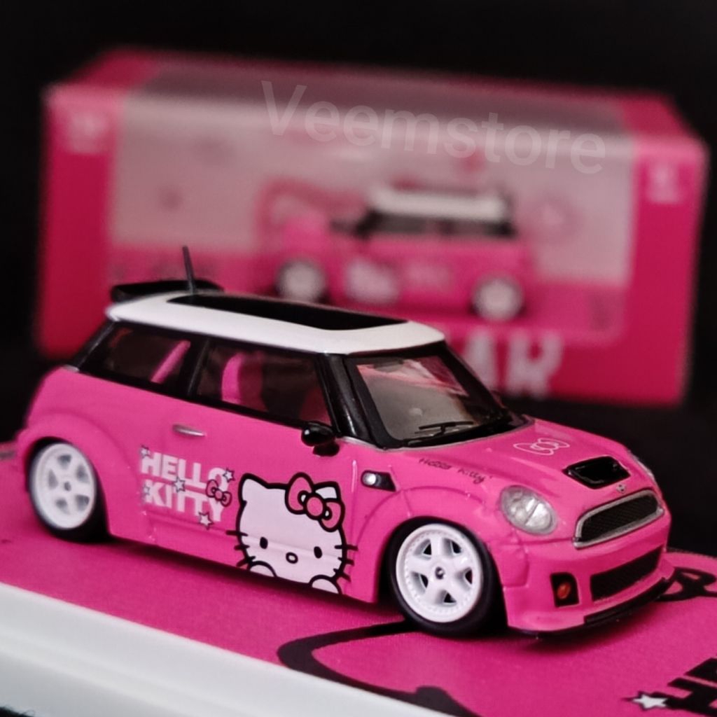 Jual Die Cast 1:64 Mini Cooper Hello Kitty Pink [Sealed] CoolCars ...