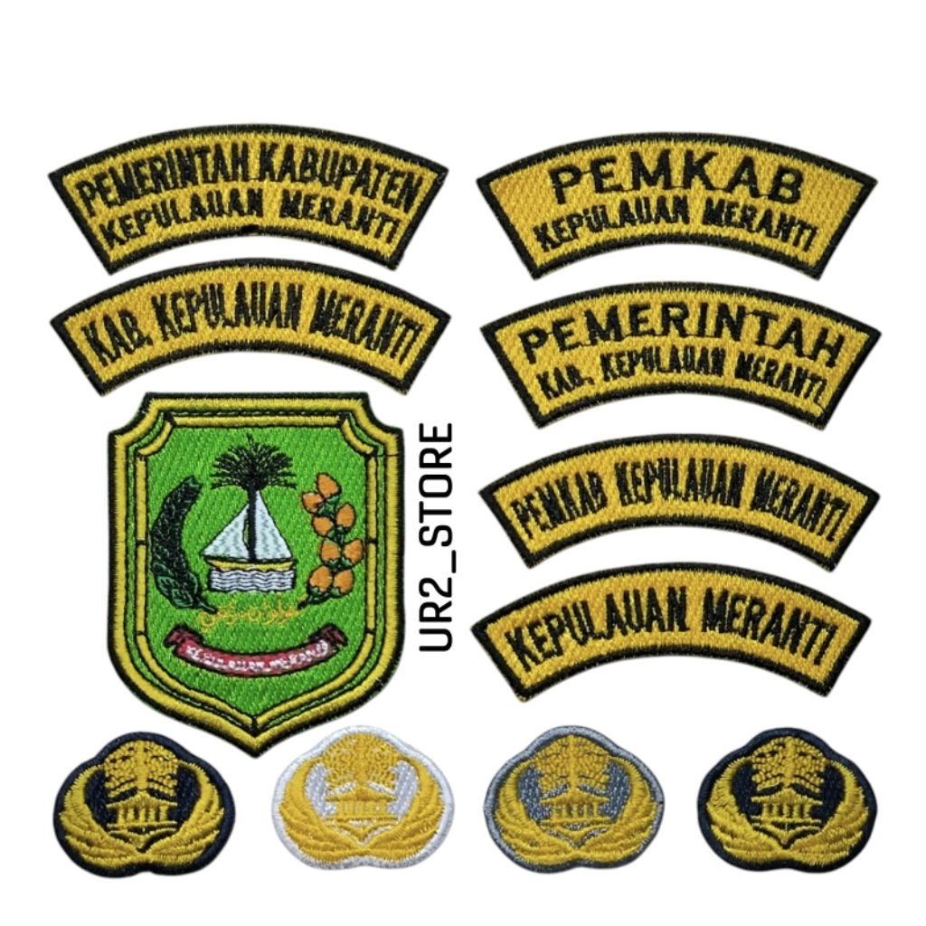 Jual BORDIR BADGE EMBLEM ATRIBUT ASN PNS LOGO KABUPATEN KEPULAUAN ...