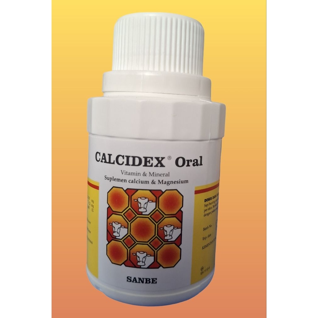 Jual CALCIDEX Oral 100 ml Obat Sapi Kambing Lumpuh Injeksi Ampuh ...